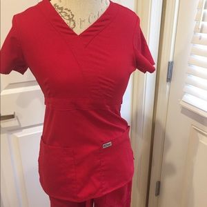 Red Grey’s Anatomy Scrub Set